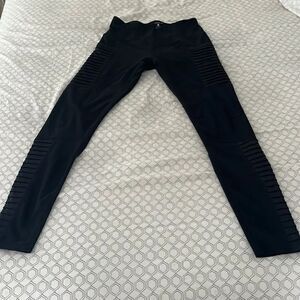 Layer8 black moto leggings XS